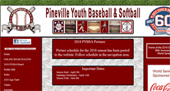 Desktop Screenshot of pinevilleyouthbaseball.org